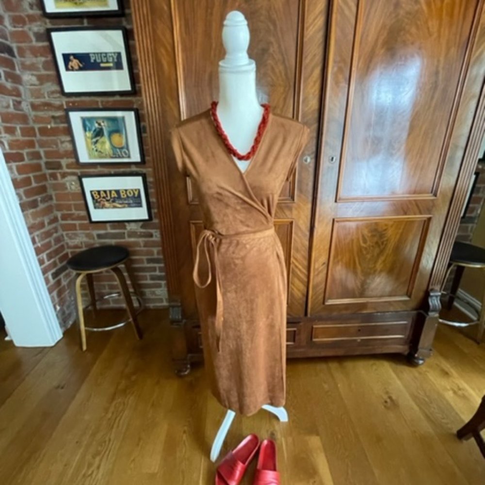 Banana Republic Wrap Vegan Suede dress